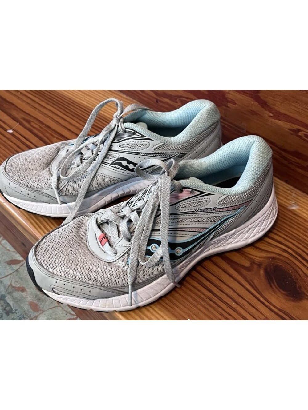 Saucony Sneakers Cohesion 13 Gray Running Walking Training Athletic Shoes 8.5